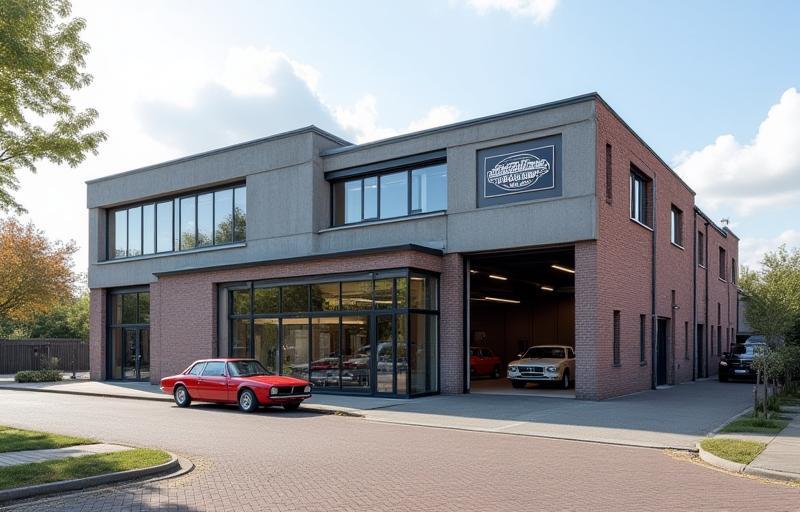 Exterior photo of Dutch Classic Works workshop in Utrecht